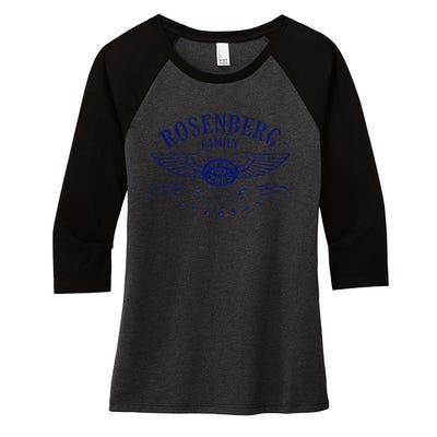 Rosenberg Family Trip Women's Tri-Blend 3/4-Sleeve Raglan Shirt