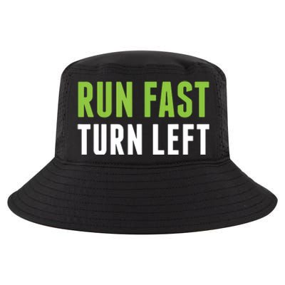 Run Fast Turn Left Track And Field Cool Comfort Performance Bucket Hat