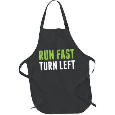 Run Fast Turn Left Track And Field Full-Length Apron With Pockets