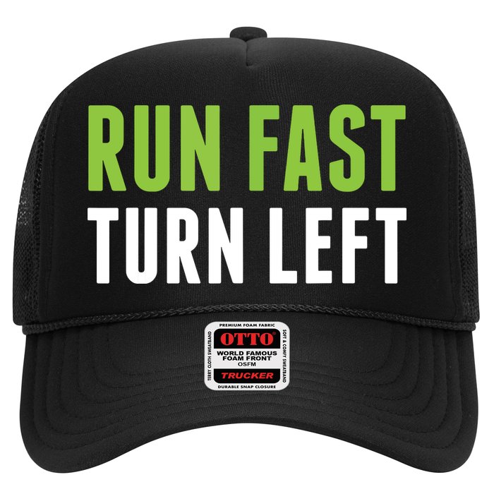 Run Fast Turn Left Track And Field Trucker Hat