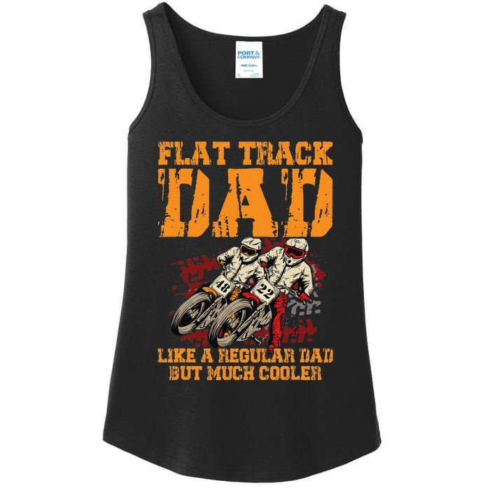 Racing Flat Track Motorcycle Design for a Flat Track Dad Ladies Essential Tank