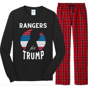 Rangers For Trump 2024 Take America Back Election Cute Gift Long Sleeve Pajama Set