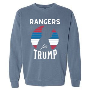 Rangers For Trump 2024 Take America Back Election Cute Gift Garment-Dyed Sweatshirt