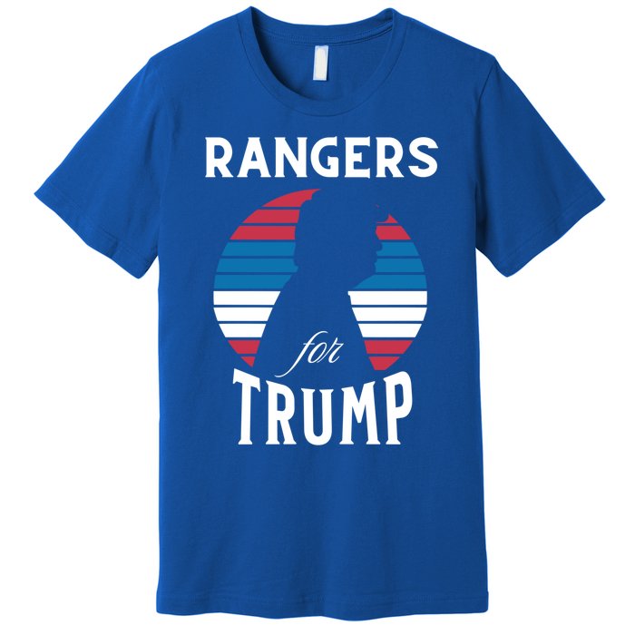 Rangers For Trump 2024 Take America Back Election Cute Gift Premium T-Shirt