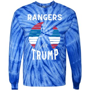 Rangers For Trump 2024 Take America Back Election Cute Gift Tie-Dye Long Sleeve Shirt