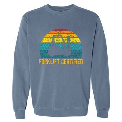 Retro Furious Tuna No Crust Fast Vintage Car Quote Garment-Dyed Sweatshirt