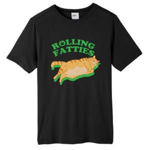 Rolling Fatties: The Purrfect Blend Of Cannabis And Cat Humor Tall Fusion ChromaSoft Performance T-Shirt