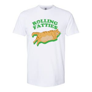 Rolling Fatties: The Purrfect Blend Of Cannabis And Cat Humor Softstyle CVC T-Shirt