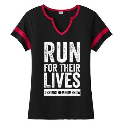 Run for Their Lives Now Ladies Halftime Notch Neck Tee