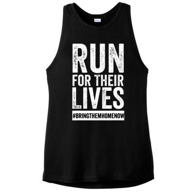 Run for Their Lives Now Ladies PosiCharge Tri-Blend Wicking Tank