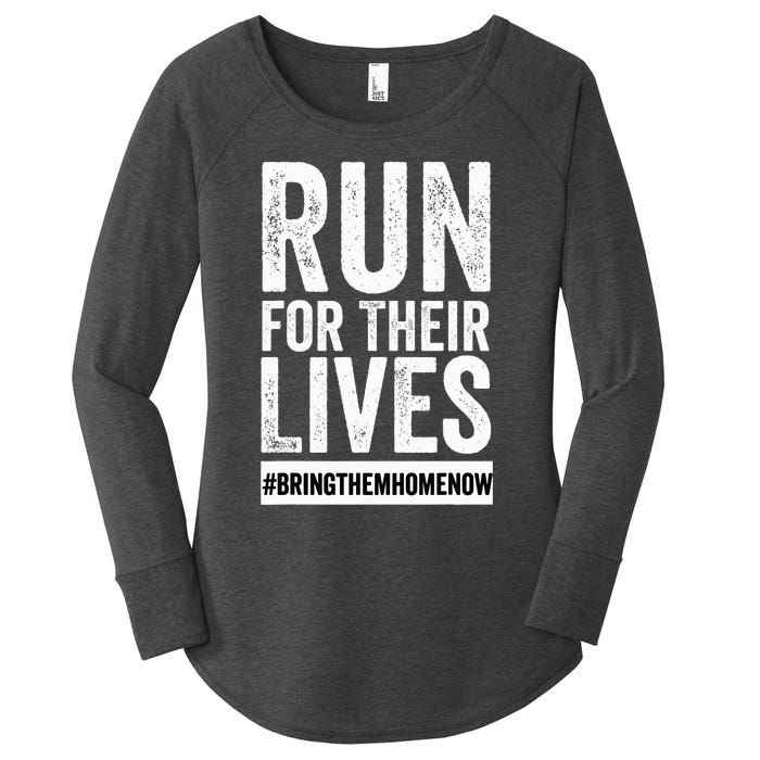 Run for Their Lives Now Women's Perfect Tri Tunic Long Sleeve Shirt