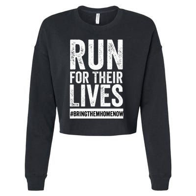 Run for Their Lives Now Cropped Pullover Crew