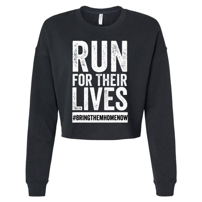 Run for Their Lives Now Cropped Pullover Crew