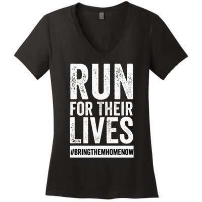 Run for Their Lives Now Women's V-Neck T-Shirt