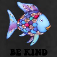 Rainbow Fish Teacher Life Teaching Back To School 7 Panel Mesh Trucker Snapback Hat