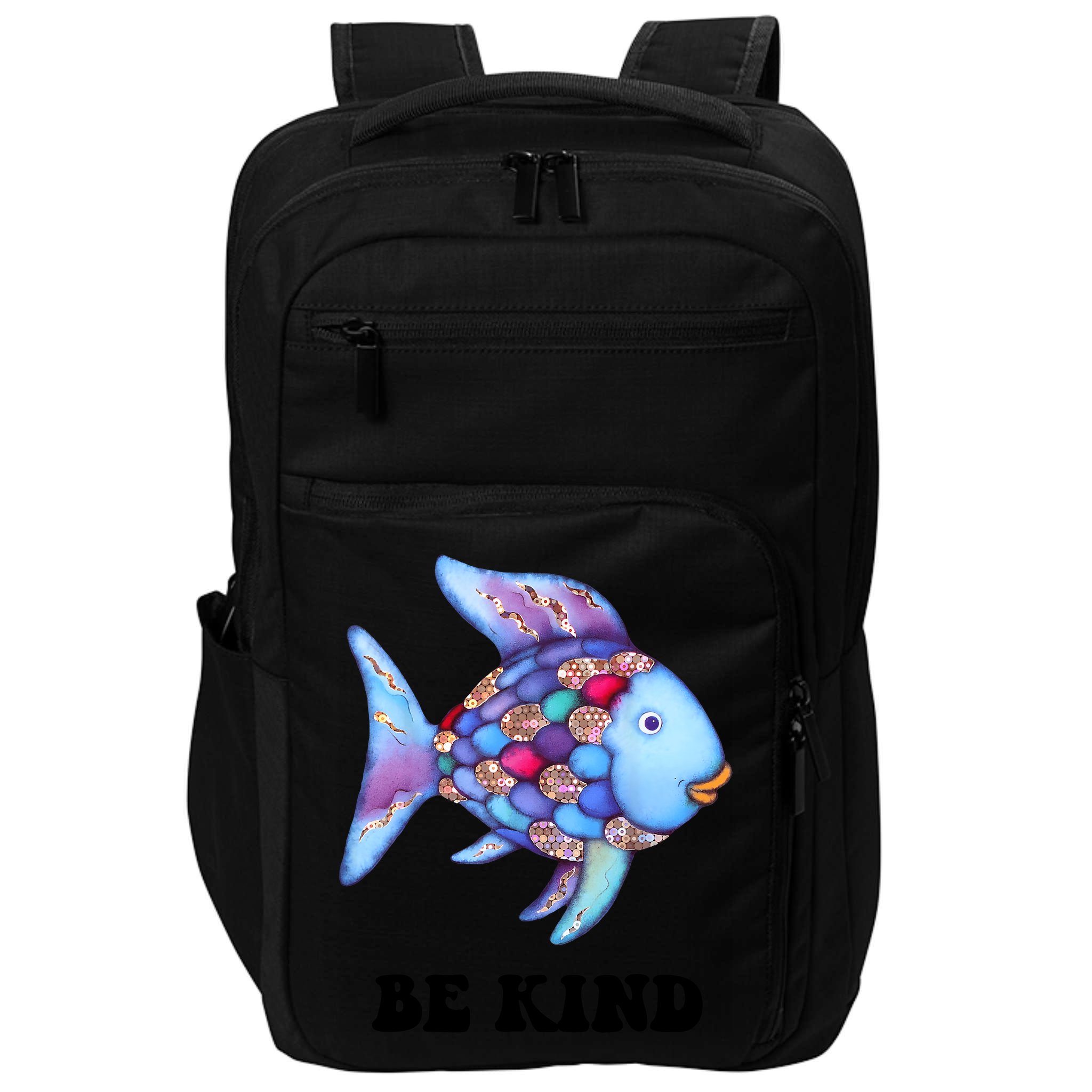 Rainbow Fish Teacher Life Teaching Back To School Impact Tech Backpack