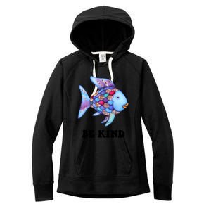 Rainbow Fish Teacher Life Teaching Back To School Women's Fleece Hoodie