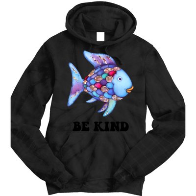 Rainbow Fish Teacher Life Teaching Back To School Tie Dye Hoodie