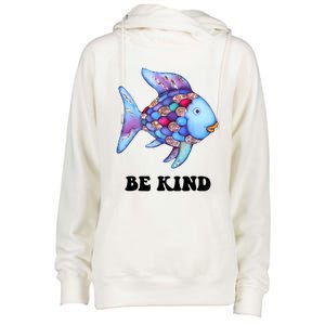 Rainbow Fish Teacher Life Teaching Back To School Womens Funnel Neck Pullover Hood