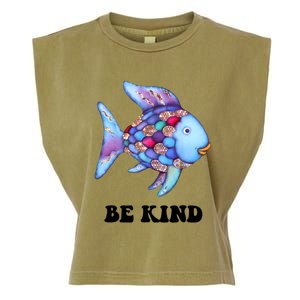 Rainbow Fish Teacher Life Teaching Back To School Garment-Dyed Women's Muscle Tee