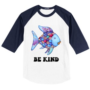 Rainbow Fish Teacher Life Teaching Back To School Baseball Sleeve Shirt