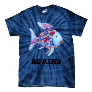 Rainbow Fish Teacher Life Teaching Back To School Tie-Dye T-Shirt