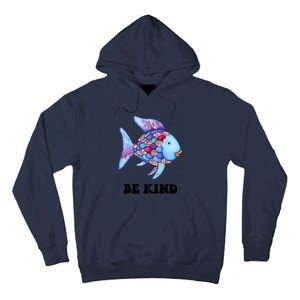 Rainbow Fish Teacher Life Teaching Back To School Tall Hoodie