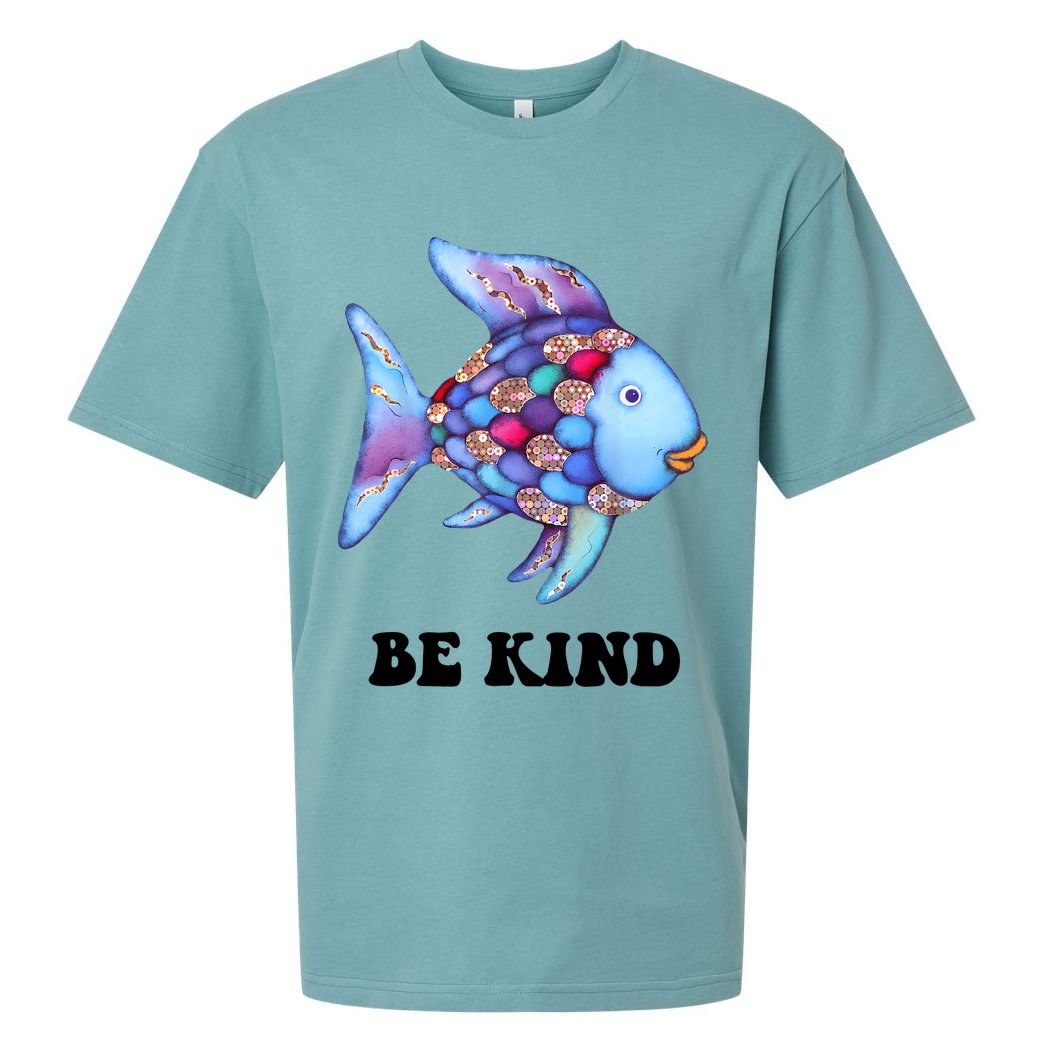 Rainbow Fish Teacher Life Teaching Back To School Sueded Cloud Jersey T-Shirt