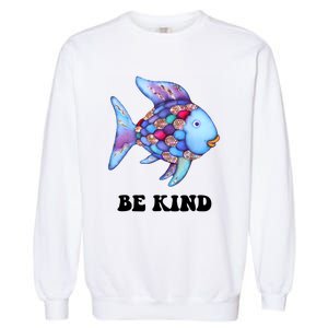 Rainbow Fish Teacher Life Teaching Back To School Garment-Dyed Sweatshirt