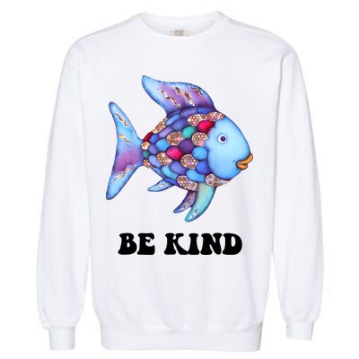 Rainbow Fish Teacher Life Teaching Back To School Garment-Dyed Sweatshirt