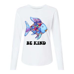 Rainbow Fish Teacher Life Teaching Back To School Womens Cotton Relaxed Long Sleeve T-Shirt