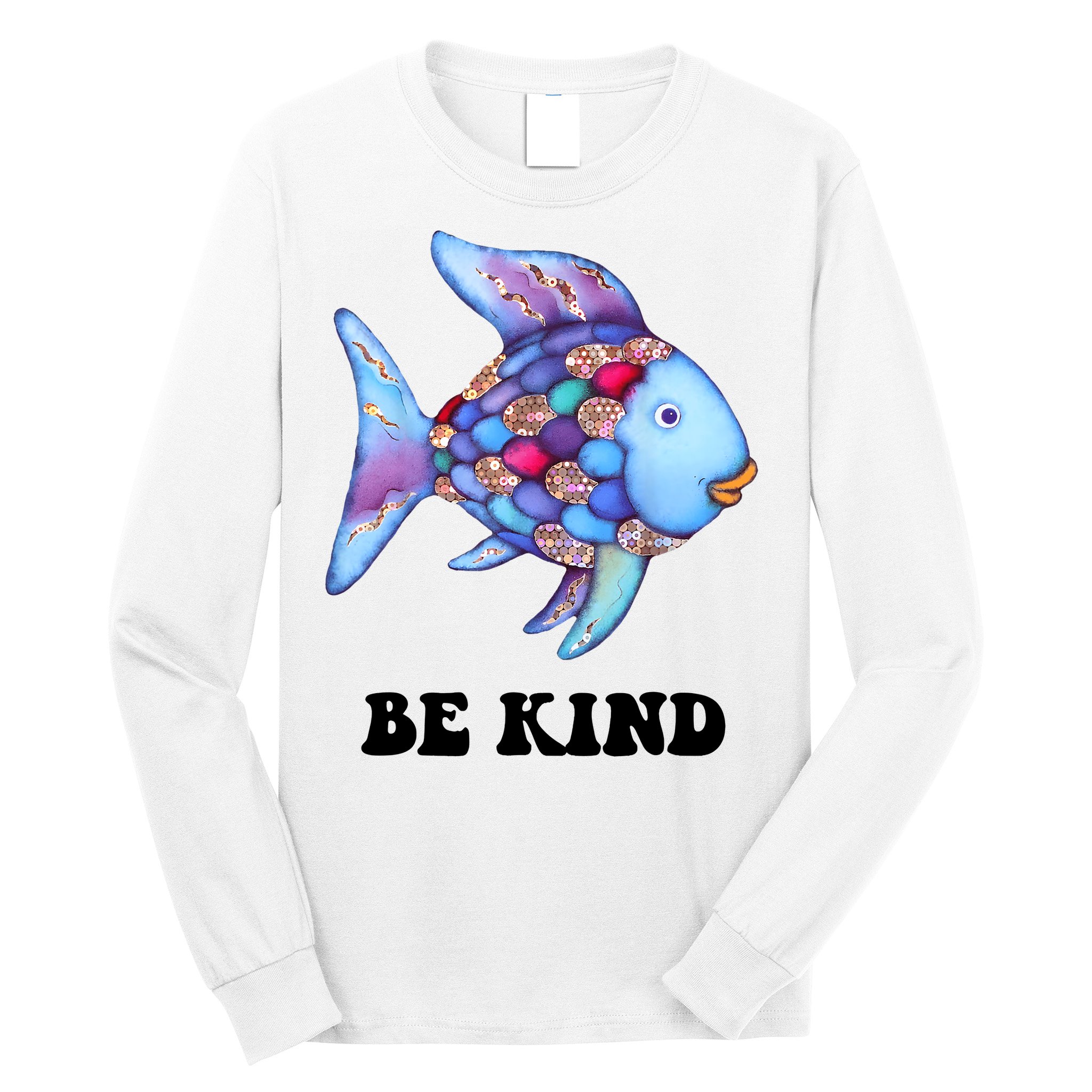Rainbow Fish Teacher Life Teaching Back To School Long Sleeve Shirt