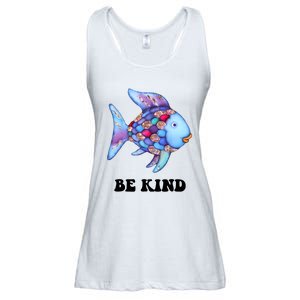 Rainbow Fish Teacher Life Teaching Back To School Ladies Essential Flowy Tank