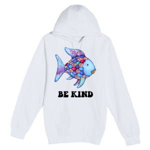 Rainbow Fish Teacher Life Teaching Back To School Premium Pullover Hoodie