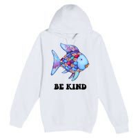 Rainbow Fish Teacher Life Teaching Back To School Premium Pullover Hoodie