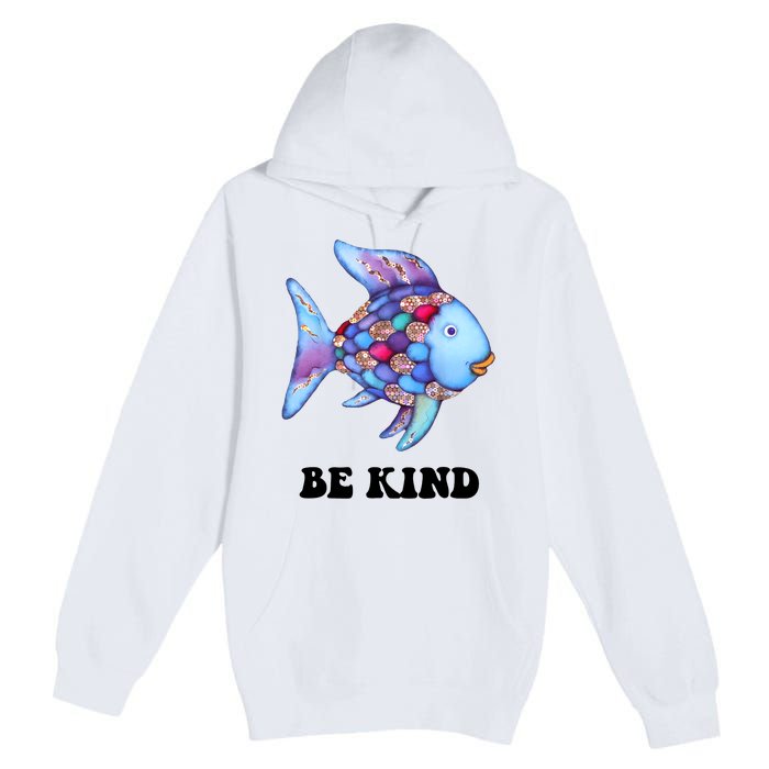 Rainbow Fish Teacher Life Teaching Back To School Premium Pullover Hoodie