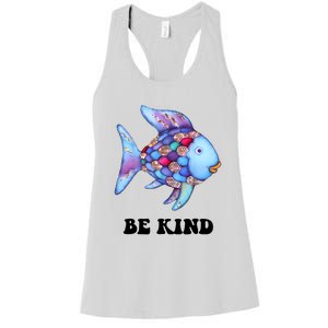 Rainbow Fish Teacher Life Teaching Back To School Women's Racerback Tank