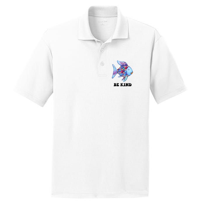 Rainbow Fish Teacher Life Teaching Back To School PosiCharge RacerMesh Polo