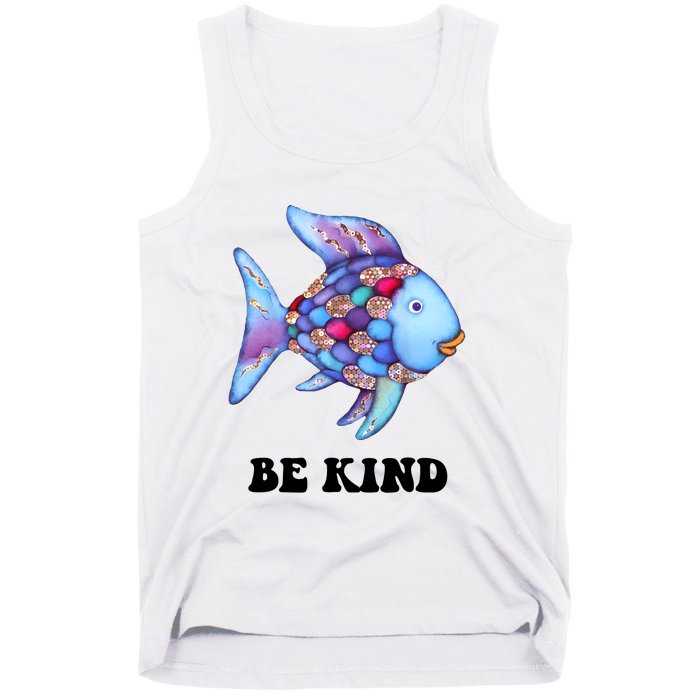 Rainbow Fish Teacher Life Teaching Back To School Tank Top