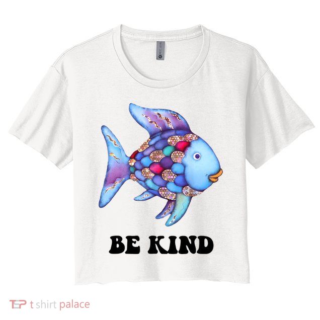 Rainbow Fish Teacher Life Teaching Back To School Crop Top