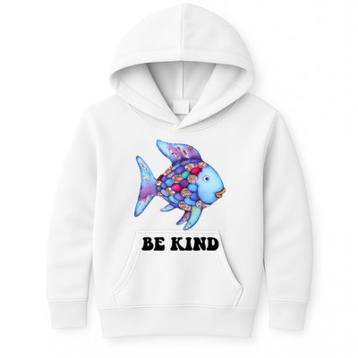 Rainbow Fish Teacher Life Teaching Back To School Kids Hoodie
