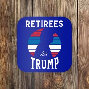 Retirees For Trump 2024 Take America Back Election Great Gift Coaster