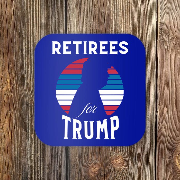 Retirees For Trump 2024 Take America Back Election Great Gift Coaster