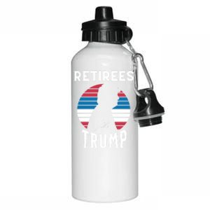 Retirees For Trump 2024 Take America Back Election Great Gift Aluminum Water Bottle