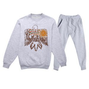 Roam Free Thunderbird Nashville Music City Premium Crewneck Sweatsuit Set