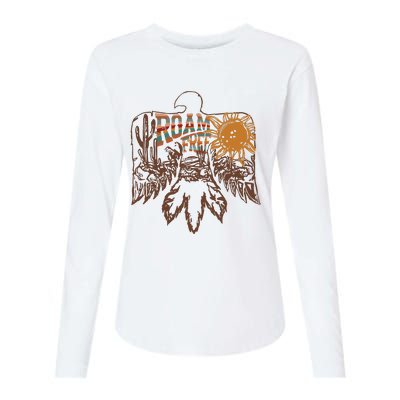 Roam Free Thunderbird Nashville Music City Womens Cotton Relaxed Long Sleeve T-Shirt