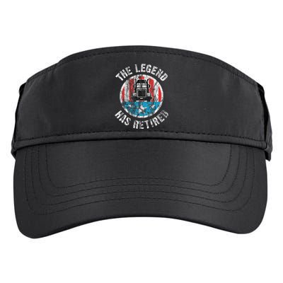 Retirement For Truckers Truck Driver Adult Drive Performance Visor