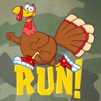 Run! Funny Thanksgiving Running 5k Race Turkey Trot Legacy Tie Dye Trucker Hat