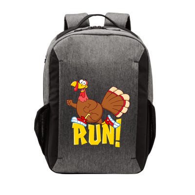 Run! Funny Thanksgiving Running 5k Race Turkey Trot Vector Backpack