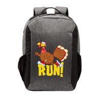 Run! Funny Thanksgiving Running 5k Race Turkey Trot Vector Backpack